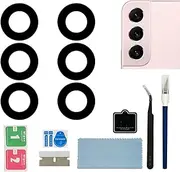 UYGHHK for Samsung Galaxy S22 / S22+ 2 Sets(6PCs) Replacement Back Camera Lens Glass S901B S901U S901W S901N, Rear Camera Lens Glass Replacement with Lens Protector and Repair Tools Kit