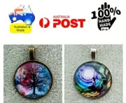 KEYRING NECKLACE CHAKRA TREE OF LIFE SERENITY COLORFUL HANDMADE IN AUSTRALIA