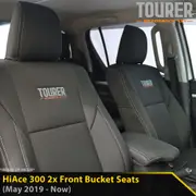 Toyota HiAce 300 - GP9 Tourer 2x Front Row Seat Covers (Made to Order)