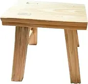 Child's Stool Wooden Step Stool for Boys and Girls Comfortable Seat for Brushing Teeth and Washing Hands