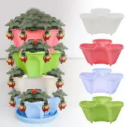 Vertical Stackable Strawberry Herb Garden Planter Flower Veg Pots DIY NV