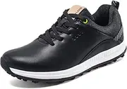 [JiuQing] Golf Shoes Men Spikeless Outdoor Anti Slip Golf Trainers Comfortable Breathable