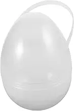 GREENADSCAPE Portable Transparent Easter Egg Organizer Openable Hollow Ball Storage Box for Small Ornaments for Easter Decorations and Festive Home Organization