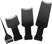 COMPUKAS 4Pcs Professional Hair Coloring Tool Durable Hair Dye Brush and Highlighting Board for Salon Home Use Tint Kit for Easy Application and Stability