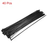 Cable Zip Ties，Self-Locking Nylon Ties Wraps Black 40pcs