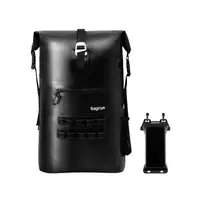 在飛比找momo購物網優惠-【Bagrun】三代巔峰防水後背包 + 防水手機袋(防水袋 