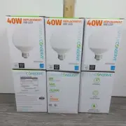 (6) Simply Conserve Decorative Globe LED 6W (40W) Soft White Dimmable Light Bulb