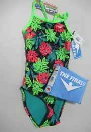 TYR The Finals Blossom Coral/Green Wingback Size 28 *NWT* Go Tropical!