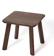 Solid Wood Stool Home Living Room CoffeeTable Low Stool Small Bench Round Stool Shoe Changing (D one Size)