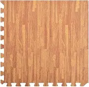 VRAXO Floor Mats 12 pcs Wood Grain 4.32 m² EVA Foam -4KG,92459