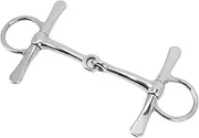 Horse Bit, Convenient Stainless Steel Snaffle Bits for Horses, Smooth Bits for Horses Prevent Horses from Biting, Suitable for Artificial Horse Farms, Racetracks, Etc