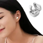 Invisible Bluetooth Earphone Wireless Noise Canceling Sleep Earbuds-White