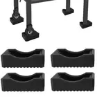 4pcs Plastic Griddle Leveling Shims Kit Grill Wheel Stopper Pad Outdoor