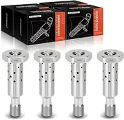 A-Premium 4-PC Engine Variable Valve Timing (VVT) Solenoid Compatible with Chrysler Pacifica, Voyager & Dodge Durango & Jeep Gladiator, Grand Cherokee, Wrangler & Ram 1500, ProMaster 1500 2500 3500