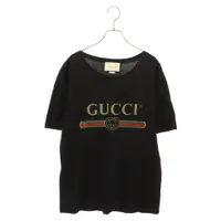 在飛比找蝦皮購物優惠-GUCCI 古馳襯衫LOGO 短袖黑色 日本直送 二手