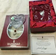 Waterford Crystal 12 days Turtle Doves Ornament with Enhancer 146652 Ireland