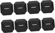 KITANDOVE 8pcs Non Skid Furniture Caster Cups Durable Pads for Protecting Floors Multipurpose Slip Wheel Mats for Bed Sofa Chair More Black