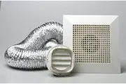 HPM 34W Ducted Square Ceiling Exhaust Fan Kit - 2 Pieces