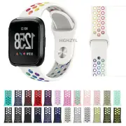 For Fitbit Versa 2 2nd Gen Soft Watch Band Pride Rainbow Silicone Sport Strap