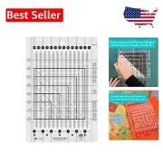 Stripology Mini Slotted Acrylic Quilting Ruler - Ideal for Crafting & Patchwork