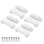 Magnetic Reed Switch, 4 Sets NC Magnetic Contact Switch Sensor for Door, White