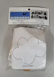 The Picket Fence Wood Topper For Calendar Quilts - Clouds