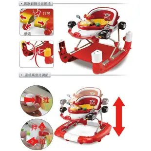 【BabyAce】三合一超級賽車學步車/滑步車(台灣製造 / 金點設計獎)
