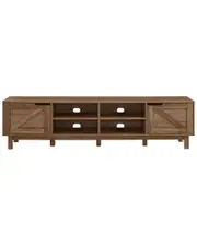 Walker Edison Rustic Barndoor Open-Storage TV Stand For TVs Up To 80in