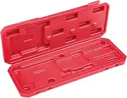 HOMSFOU Box Caliper Box Tool Case Container Calipers Measuring Portable Holder Storage Organizer Red Plastic