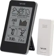Taylor Digital Wireless Indoor Outdoor Thermometer and Barometer with Timer, Eas