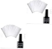 NOLITOY 20 Pcs Poly Nail Gel Acrylic Nail Manicure Extension Gel Manicure Extension Fiber Gel Nail Enhancement Nail Art Fiber Nail Extension Glass Fiber Nail Extension Builder Set Repair