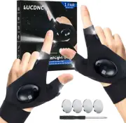 LED Flashlight Gloves Gifts for Men Christmas Gifts Stocking Stuffers for Adults