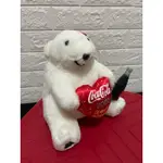可口可樂 北極熊娃娃 2000年紀念小熊娃娃 絨毛玩具