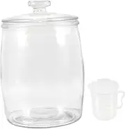 [GRIRIW] Airtight Glass Storage Jar Thickened Transparent Pickle Container for Kimchi Sauerkraut for Food Storage Pantry Organization Capacity