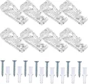 Clear P Clips Plastic Roman Roller Blind Chain Cord P Clips Hooks Child Safety Roller, Pack of 8