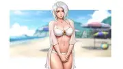 Anime mirco cabbia original characters bianca silver Playmat Gaming Mat Desk