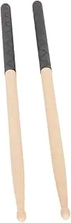 Wood Drum Sticks, 5A Wood Tip Drumsticks Lightweight Bubble Shaped Tip for Practicing