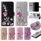 3D Rose Flip Stand Cover Wallet Phone Case For iPhone 11 16 Pro Max 12 13 14 15