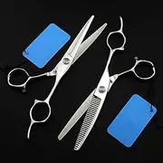 Hair Clippers Hair Cutting Scissors, Professional 440c 6 inch Flower Cutting Barber Haircut thinning Shears Hairdressing Scissors