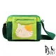 ABS貝斯貓 可愛貓咪拼布 肩背包 斜背包 (深綠) 88-193