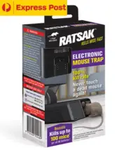 Electronic Mouse Trap Humane Mice Killer Electric Rodent Zapper RATSAK EXPRESS