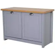 Hallway Shoe Storage: 2-Door Cabinet Organiser Bench with Shelf, Entryway Cupboa