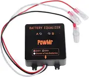 Battery Equalizer 2 X 12V Black Solar System Battery Balancer with Both Directions Protection for Lead-Acid Batteries Charger