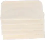 MERRYHAPY 5pcs Bib Saliva Towel Wipes Towel White