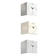 Double Sided Corne Wall Clock Multipurpose Living Room Clock for Classroom