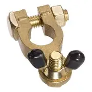 Projecta Brass Battery Terminal with Wingnut Negative