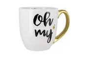 Paladone 300ml Ceramic Mug Minnie Mouse Coffee Tea Drinking Gift Cup White Gold