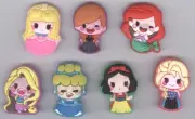Lot of 7 Different Lovely Princess Anime Croc Shoe Charms/Ornaments/Decorations