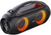 BT o Vibe Plus 80W Ultra Home Theatre/Wirel Bass Speaker 5.0 Light Effect 4000mah Battery Capacity Portable IPX5 ed o Black One Size