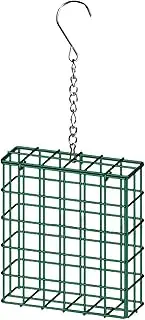 Bird Feeder - Squirrel Proof Metal Square Bird Feeder, Mesh Bird Feeders, Hanging, Easy Clean Bird Seed Feeder, Food Holder with Chain, Feeding Supplies Garden Decor for Backyard, Balcony